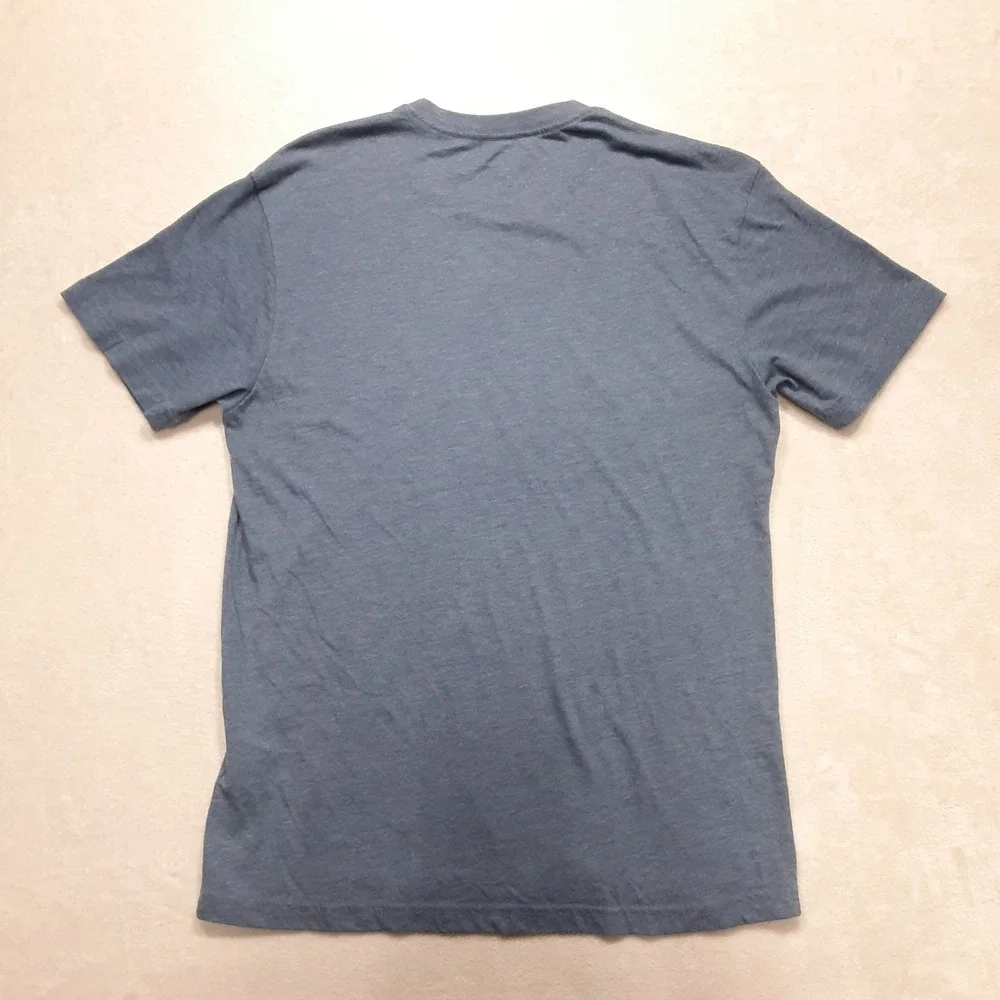 Vissla Mens Everyday Heather T-Shirt Medium Blue Crew SS Station Tee - Picture 2 of 8